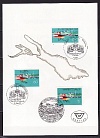 Германия, Швейцария, Австрия, 1993, Боденское озеро, Корабли, памятный лист